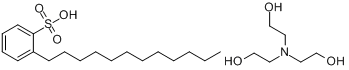 CAS:27323-41-7_十二烷基苯磺酸、三乙醇胺的化合物的分子结构