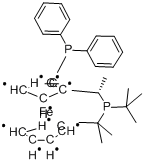 CAS:277306-29-3_(S)-(+)-1-[(R)-2-(Diphenylphosphino)ferrocenyl]ethyldi-t-butylphosphineķӽṹ