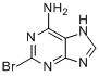 CAS:28128-25-8_2-溴-6-氨基嘌呤的分子结构