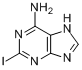 CAS:28128-26-9_2-碘-6-氨基嘌呤的分子结构