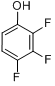 CAS:2822-41-5_2,3,4-三氟苯酚的分子结构