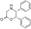 CAS:282735-66-4_(5R,6S)-5,6-二苯基吗啉-2-酮的分子结构