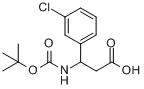 CAS:284493-67-0_3-N-Boc-amino-3-(3-chlorophenyl)propionic acidķӽṹ
