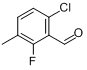 CAS:286474-59-7_6-氯-2-氟-3-甲基苯甲醛的分子结构
