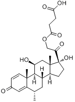 CAS:2921-57-5_甲基泼尼松龙琥珀酸酯的分子结构