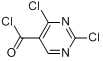CAS:2972-52-3_2,4-二氯-5-嘧啶甲酰氯的分子结构
