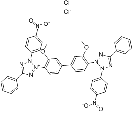 CAS:298-83-9_氯化硝基四氮唑兰的分子结构