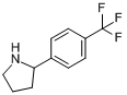 CAS:298690-84-3_2-(4-三氟甲基苯基)吡咯烷的分子结构