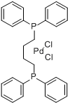 CAS:29964-62-3_1,4-双(二苯基膦丁烷)二氯化钯的分子结构
