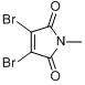 CAS:3005-27-4_2,3-二溴-N-甲基马来酰亚胺的分子结构
