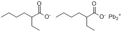 CAS:301-08-6_异辛酸铅的分子结构