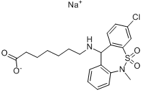 CAS:30123-17-2_噻奈普汀钠盐的分子结构