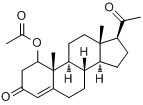 CAS:302-23-8_醋酸羟孕酮的分子结构