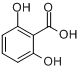 CAS:303-07-1_2,6-二羟基苯甲酸的分子结构
