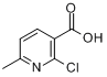 CAS:30529-70-5_2-氯-6-甲基烟酸的分子结构