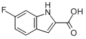 CAS:3093-97-8_6-氟吲哚-2-羧酸的分子结构