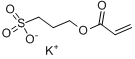 CAS:31098-20-1_3-丙-2-烯酰氧基丙烷-1-磺酸钾的分子结构