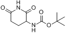 CAS:31140-42-8_3-N-叔丁氧羰基氨基-2,6-二氧代哌啶的分子结构