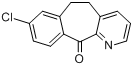 CAS:31251-41-9_8-氯-5,6-二氢-11H-苯并[5,6]环庚烷并[1,2-b]吡啶-11-酮的分子结构