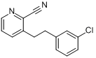 CAS:31255-57-9_3-[2-(3-氯苯基)乙基]-2-吡啶甲腈的分子结构