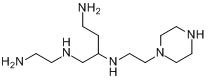 CAS:31295-52-0_1-[2-[(2-氨乙基)[2-[(2-氨乙基)氨基]乙基]氨基]乙基]哌嗪的分子结构