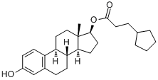 CAS:313-06-4_环戊丙酸雌二醇的分子结构