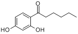 CAS:3144-54-5_2',4'-二羟基苯己酮的分子结构