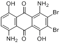 CAS:31626-19-4_二溴-1,5-二氨基-4,8-二羟基-9,10-蒽二酮的分子结构