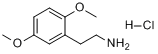 CAS:3166-74-3_2,5-二甲氧基苯乙胺盐酸盐的分子结构