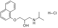 CAS:318-98-9_盐酸普萘洛尔的分子结构