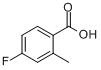 CAS:321-21-1_4-氟-2-甲基苯甲酸的分子结构