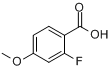 CAS:321-24-4_2-氟-4-甲氧基苯甲酸的分子结构