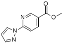 CAS:321533-62-4_6-吡唑-1-基烟酸甲酯的分子结构