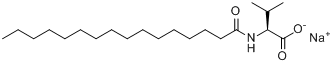 CAS:32190-54-8_N-十六碳酰基-L-缬氨酸钠的分子结构