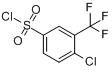 CAS:32333-53-2_对氯间三氟甲基苯磺酰氯的分子结构