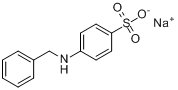CAS:32339-03-0_4-[(苯基甲基)氨基]-苯磺酸单钠盐的分子结构