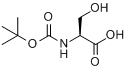 CAS:3262-72-4_BOC-L-丝氨酸的分子结构