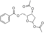 CAS:327027-21-4_1,3-二-O-乙酰基-2-脱氧-5-O-苯甲酰基-D-呋喃木糖的分子结构