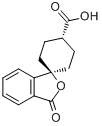 CAS:328233-08-5_反式-3'-氧代-螺[环己基-1,1'(3'H)-异苯并呋喃]-4-羧酸的分子结构