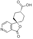 CAS:328233-18-7_反式-3'-氧代-螺[环己基-1,1'(3'H)-呋喃并[3,4-c]吡啶]-4-羧酸的分子结构