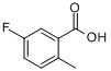 CAS:33184-16-6_5-氟-2-甲基苯甲酸的分子结构