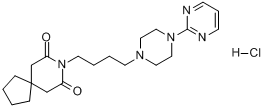 CAS:33386-08-2_盐酸丁螺环酮的分子结构