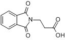 CAS:3339-73-9_3-(邻苯二甲酰亚氨基)丙酸的分子结构