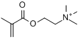 CAS:33611-56-2_N,N,N-三甲基-2-[(2-甲基-2-丙烯酰)氧]乙胺的分子结构