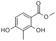 CAS:33662-58-7_2,4-二羟基-3-甲基苯甲酸甲酯的分子结构