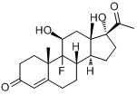 CAS:337-03-1_氟孕酮的分子结构
