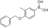 CAS:338454-30-1_4-苄氧基-3-甲基苯硼酸的分子结构