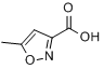 CAS:3405-77-4_5-甲基异恶唑-3-甲酸的分子结构