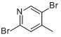 CAS:3430-26-0_2,5-二溴-4-甲基吡啶的分子结构
