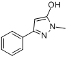 CAS:34347-81-4_1-甲基-3-苯基-1H-吡唑-5-醇的分子结构